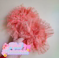 Coral ruffle piggies 