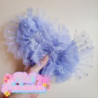 Blue ruffle piggies