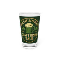 Image 1 of Washington Craft Brew Talk 16oz Pint Glass