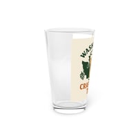 Image 2 of Washington Craft Brew Talk Pint Glass - 16oz Beer Glass, Brewery Podcast Logo