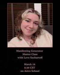 Manifesting Generator Master Class 