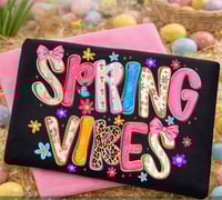 Image 1 of Spring Vibes Patchwork Tee