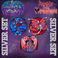 PRE ORDER HAZBIN DRAGONS: The Vees Dragons SILVER SET