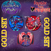 PRE ORDER HAZBIN DRAGONS: The Vees Dragons GOLD SET