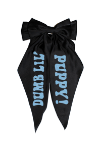 Image 2 of DUMB LIL' PUPPY HAIR CLIP BOW