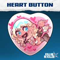 Image 1 of Biggest Fangirl Heart Button