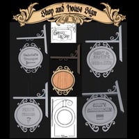 Image 1 of Custom 1/12 Scale Shop Sign