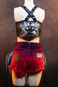 Image 6 of Size 26 High Rise Pastel Goth Micro Shorts