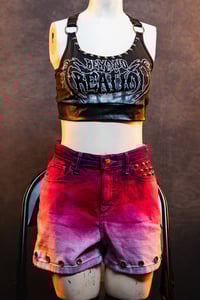 Image 6 of 6M High Rise Pastel Goth Shorts