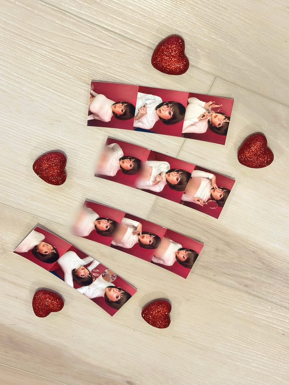 Image of Signed Valentine’s Velma photobooth strips (4 photo strips)