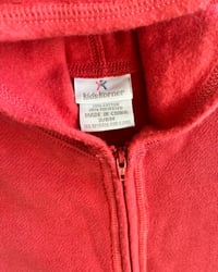 Image 3 of Vintage Coral Red Sweatshirt Bunting-3-6m