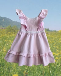 Image 1 of Janie and Jack Pink Ruffle Dress- 5Y