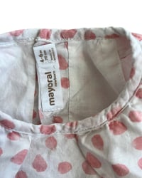 Image 6 of Mayoral Pink Polka Dot Dress-4-6m