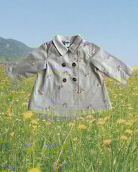 Image 1 of Floral Embroidered Trench Coat-12m