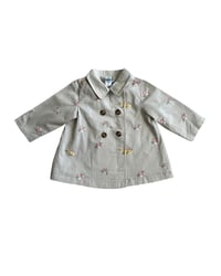 Image 2 of Floral Embroidered Trench Coat-12m