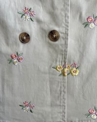 Image 4 of Floral Embroidered Trench Coat-12m