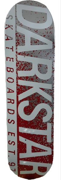 Darkstar Wordmark Skate Deck (Silver/Red)
