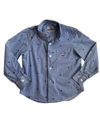 Image 2 of Holubar Floral Pinstripe Button Up-5Y