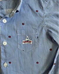 Image 3 of Holubar Floral Pinstripe Button Up-5Y