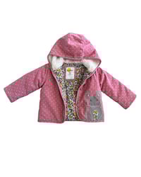Image 2 of Baby Boden Pink Corduroy Bunny Jacket- 12-18m