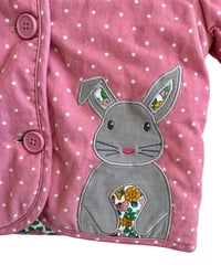 Image 6 of Baby Boden Pink Corduroy Bunny Jacket- 12-18m