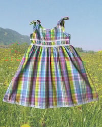 Image 1 of Vintage 90's Lilly Pulitzer Rainbow Plaid Dress- 2T