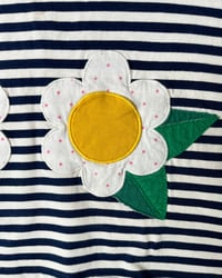 Image 4 of Mini Boden Flower Pocket Striped Tunic-7-8Y 