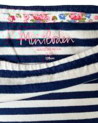 Image 5 of Mini Boden Flower Pocket Striped Tunic-7-8Y 