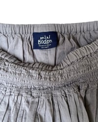 Image 4 of Vintage Mini Boden Gray Floral Skirt- 13-14y