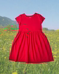 Image 1 of Primary Red Shirt Dress-6-7y