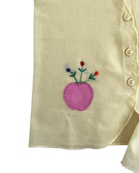 Image 3 of Vintage Sheer Yellow Vest & Bloomer Set