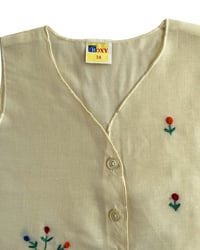 Image 5 of Vintage Sheer Yellow Vest & Bloomer Set