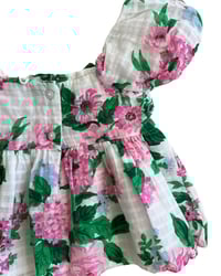 Image 2 of Janie and Jack Floral Puff Sleeve Blouse-12-18m