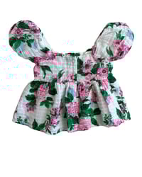 Image 4 of Janie and Jack Floral Puff Sleeve Blouse-12-18m