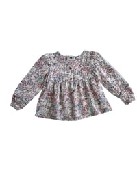 Image 2 of Haute Hippy Floral Long Sleeve Blouse- 3T