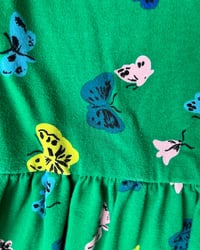 Image 3 of Hanna Andersson Green Butterfly Dress-10y