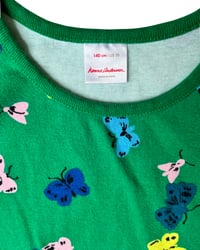 Image 4 of Hanna Andersson Green Butterfly Dress-10y