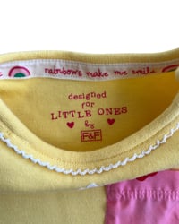 Image 5 of Yellow Floral Applique Onesie-3-6m