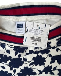 Image 4 of NWT Janie and Jack Navy Floral Skirt-6-12m