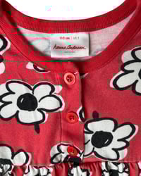 Image 4 of Hanna Andersson Red Floral Dress-5Y