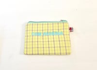 Image 2 of Monedero o neceser bordado  Con alegría