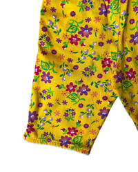 Image 3 of Vintage Hanna Andersson Yellow Floral Capris-2T