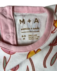 Image 3 of Monica + Andy Floral Onesie Dress-6-9m