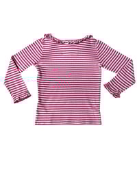Image 2 of Mini Boden Pink Striped Long Sleeve-5-6Y