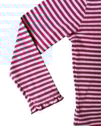 Image 5 of Mini Boden Pink Striped Long Sleeve-5-6Y