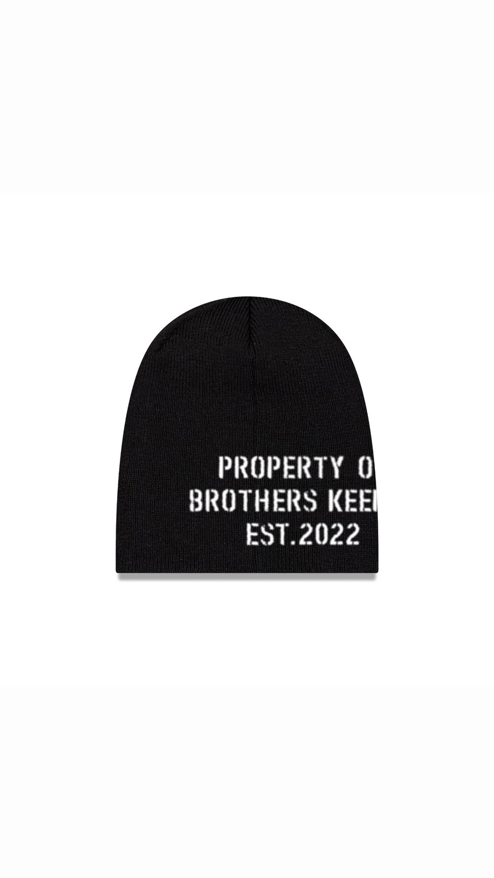 Image of “PROPERTY OF” BEANIE