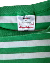 Image 3 of Hanna Andersson Green Striped Short Set-5y