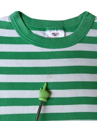 Image 4 of Hanna Andersson Green Striped Short Set-5y