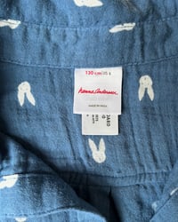 Image 3 of Hanna Andersson Bunny Muslin Button Up-8Y