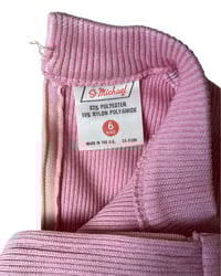 Image 3 of Vintage Pink Knit Drop Waist Dress-6Y